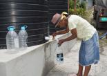 Resident of Mars, St. James Uses new water supply system