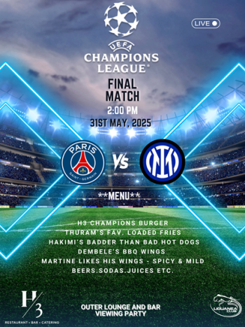H3 Champions League Viewing Party