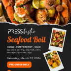 PRESS Bistro's Seafood Boil