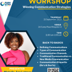 CPDC/CVSS Communication Workshop 